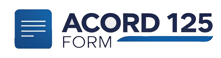 Acord 125 Fillable Form